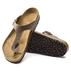 Birkenstock Gizeh Oiled Leather Tobacco Brown Regular Women's Flip-Flops Wide (0943811) Footwear/Lifestyle/Brinkenstock/Japonki Birkenstock