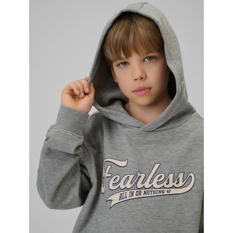 Boy's loose hooded sweatshirt 4F 4FJRSS26TSWSM2636-27M 4f