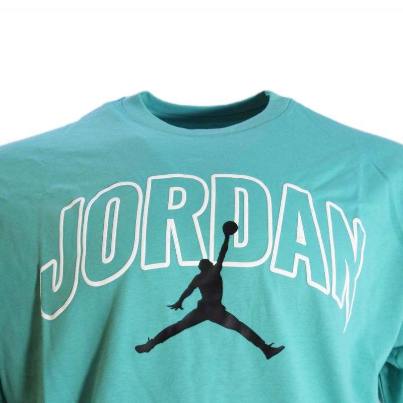 Men's Air Jordan Brooklyn Arch Logo T-shirt Washed Teal - IB7347-392 AIR Jordan