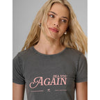Women's slim T-shirt with print 4F 4FRAW26TTSHF4373-24S