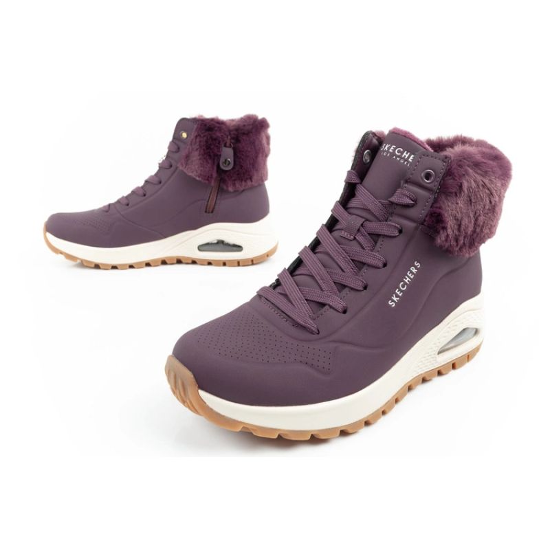 Skechers Uno Rugged Women's Insulated Winter Boots Purple Skechers