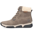 Women’s Brown Leather Lined Hiking-Style Ankle Boots Rieker 45925-25