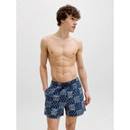 Jack&Jones men's swim shorts JPSTMAUI SHELL AOP SWIM SHORTS REG 12291808 PAGEENT BLUE Jack&Jones
