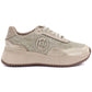 Women's leather sneakers with gold braid Gino Fabiani OL39-5 GOLD Gino Fabiani