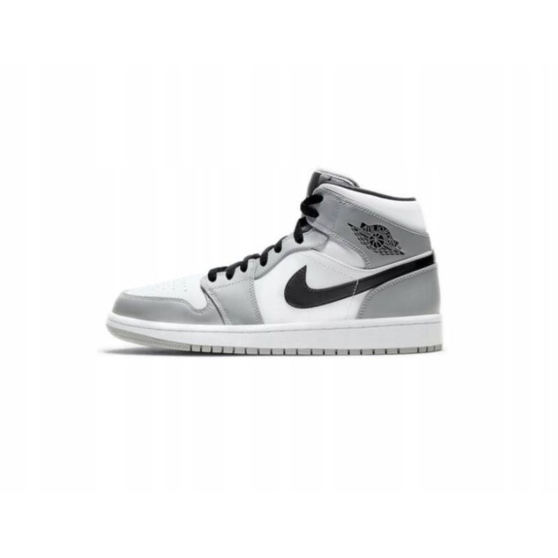 Men's Air Jordan 1 Mid Light Smoke Grey Shoes - 554724-092 Obuwie/Buty na co dzień Your Sports Performance