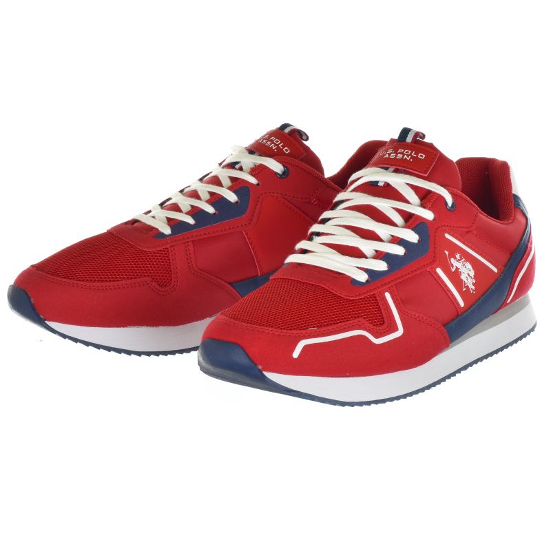 Men's Sports Shoes US Polo Assn. Sneakers - NOBIL004-RED-DBL01 Obuwie/Buty na co dzień Your Sports Performance