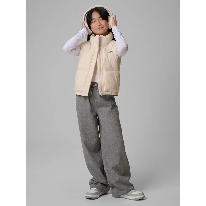 Girls' vest with synthetic filling 4F 4FJWSS26TVJAF312-12S 4f