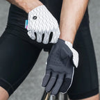 Rockbros sports gloves full spring-summer size L - white and black Rockbros