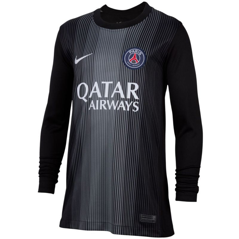 Nike PSG Goalkeeper Stadium 2025/26 Kids' Jersey Black HJ5267 010