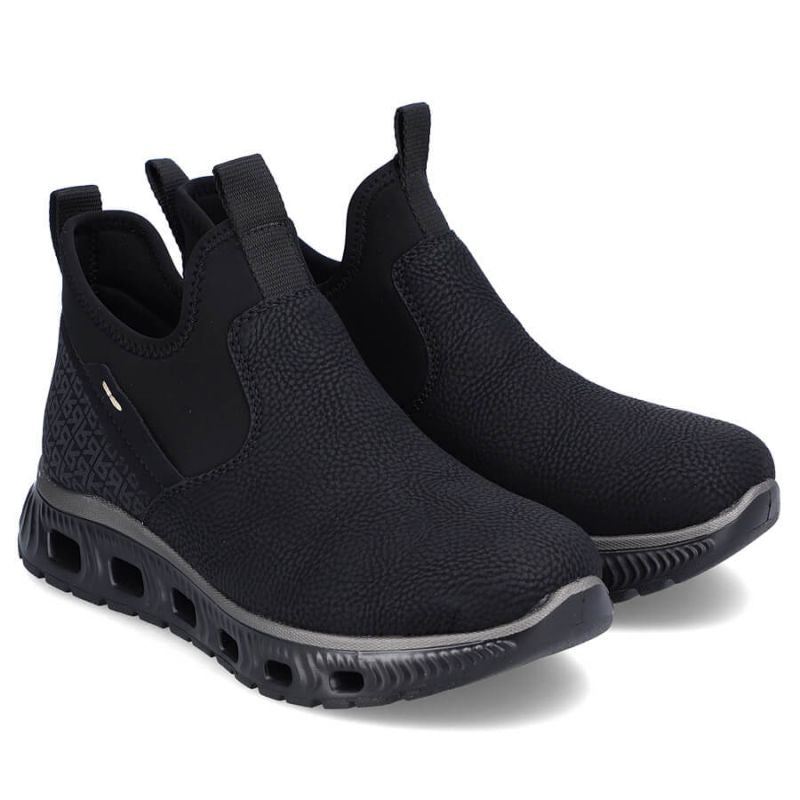 Rieker W RKR616 comfortable slip-on ankle boots, black Footwear/Lifestyle/Rieker Your Sports Performance