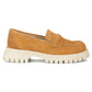 Women's leather suede brogues, camel, Filippo DP7554 Filippo