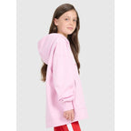 Oversized sweatshirt with hood, unzipped, for girls, 4F 4FJRAW25TSWSF2429-56S 4f