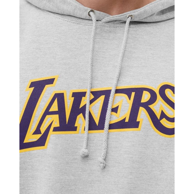 Mitchell &amp; Ness Team Logo Hoody Los Angeles Lakers M HDSSINTL1050-LALGREY Clothing/Lifestyle/Mitchell & Ness Your Sports Performance