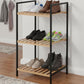 SHELF SHOE RACK 3 LEVELS 38x32.5x70CM BAMBOO EXCELLENT HOUSEWARE Footwear Your Sports Performance