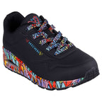 Skechers women's sneakers UNO RAVAGED LOVE 177918 BKMT