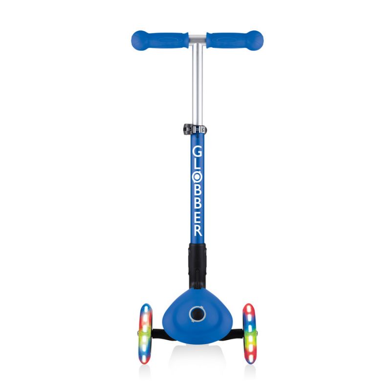 3-wheel scooter Globber Foldable Lights Navy Blue Jr 437-100 Accessories/Skating/Hulajnogi Your Sports Performance