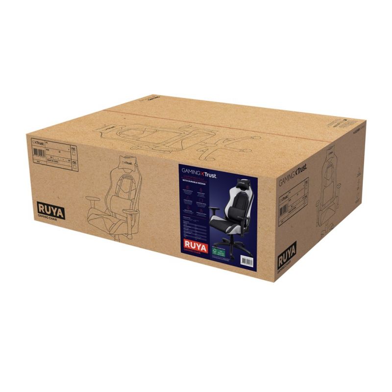 TRUST GXT 714W Ruya Gaming Chair Gaming PC/Fotele gamingowe Your Sports Performance