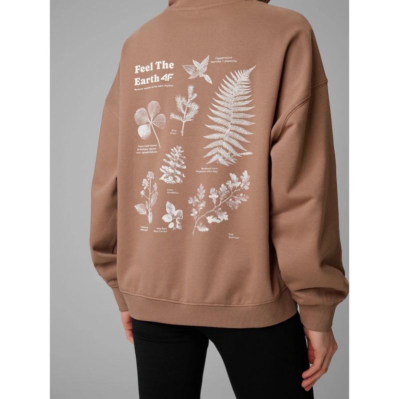 Women's loose sweatshirt with hood 4F 4FRSS26TSWSF2836-83S 4f