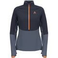 Women's ski mock-neck fleece Odlo DESCENT CW 200 SL navy blue
