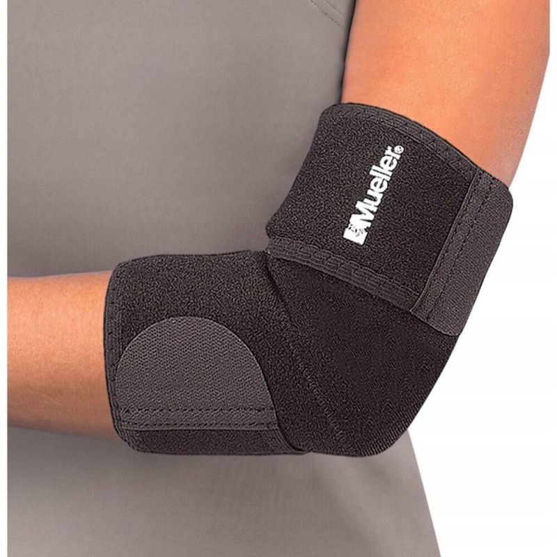 Mueller Adjustable Elbow Stabilizer Black - 4521 Medycyna Sportowa/Stabilizatory i ortezy/Stabilizatory łokci Your Sports Performance