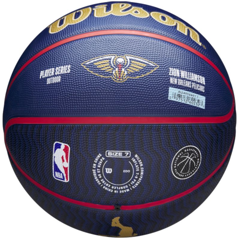 Wilson NBA Player Icon Zion Basketball Williamson Outdoor Ball WZ4008601XB7 Accessories/Balls/Basketball Your Sports Performance
