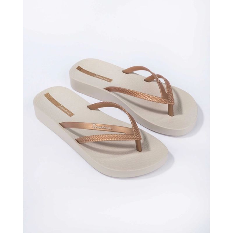 Ipanema women's flip-flops Bossa Soft comfortable beige fashionable
