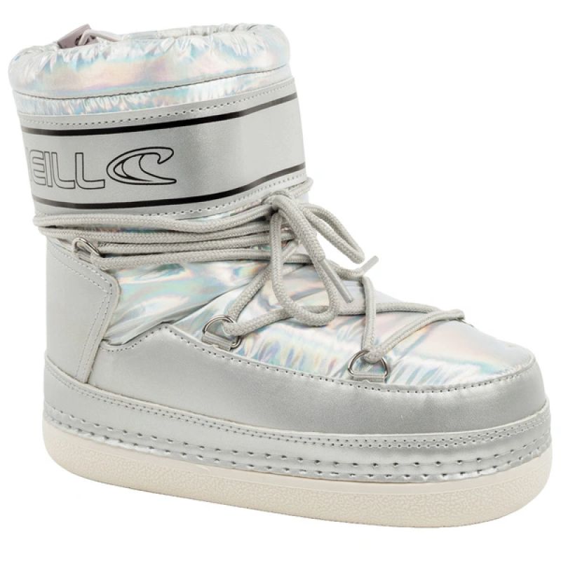 O'neill Lisa High silver insulated winter snow boots for girls