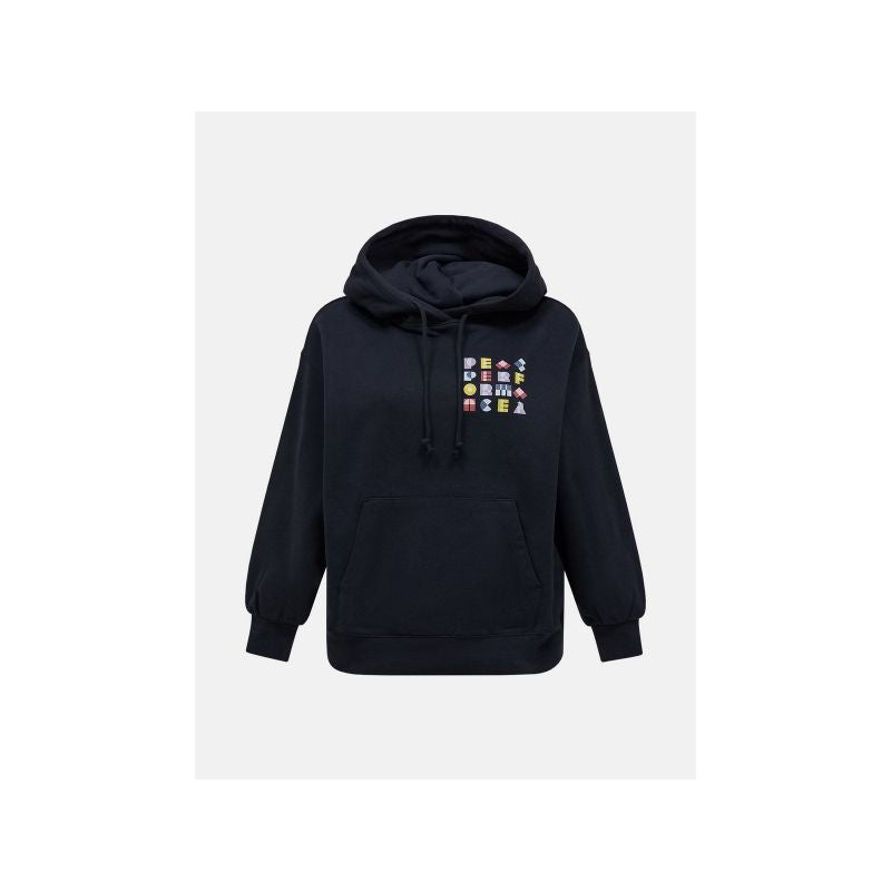 Women's PEAK PERFORMANCE W Terry Graphic Hoodie, black