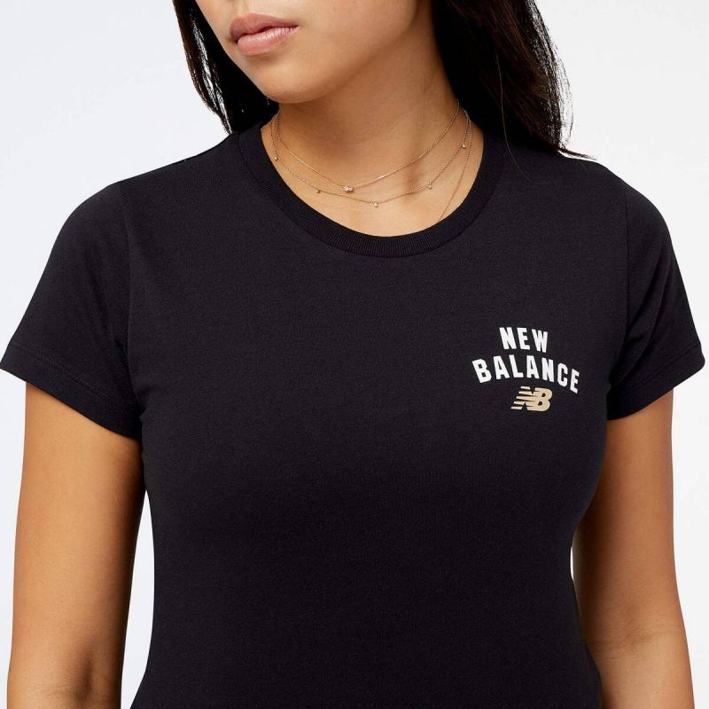 New Balance Sport Core Arch Cotton ATH BK W T-shirt WT31804BK Clothing/Lifestyle/T-shirts/New Balance New Balance