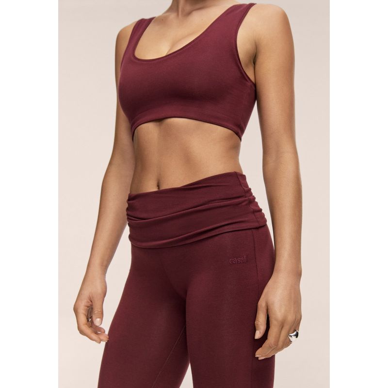 CASALL Sublime Folded Flare Pants, Burgundy