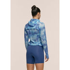 CASALL Breeze Printed Running Jacket for Women, Navy Blue