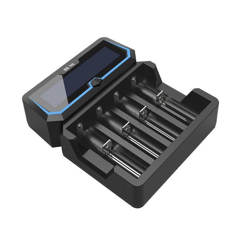 XTAR CHARGER FOR CYLINDRICAL LI-ION 18650 BATTERIES COMPATIBLE WITH PROTECTED CELLS 20700/21700 X4 Baterie, akumulatorki i ładowarki/Ładowarki akumulatorowe (bez akumulatorków) Your Sports Performance