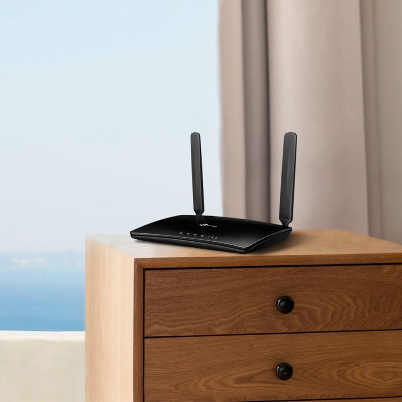 TP-Link TL-MR6400 Wireless Router Fast Ethernet Single Frequency (2.4 GHz) 4G Black Komunikacja i łączność/Routery 3G/4G/5G Your Sports Performance