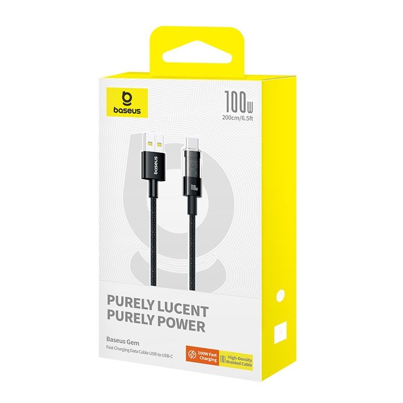 Baseus Gem USB-USB C Cable 100W 2m (Black) In preparation Your Sports Performance