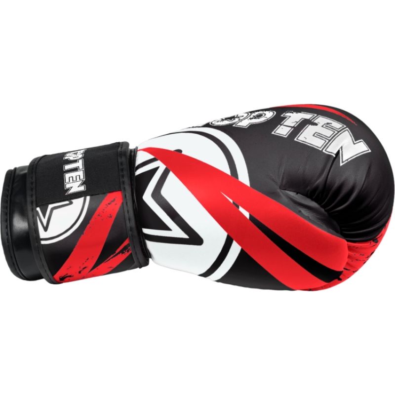 TOP TEN "URBAN ARTS" boxing gloves black and red In preparation Your Sports Performance