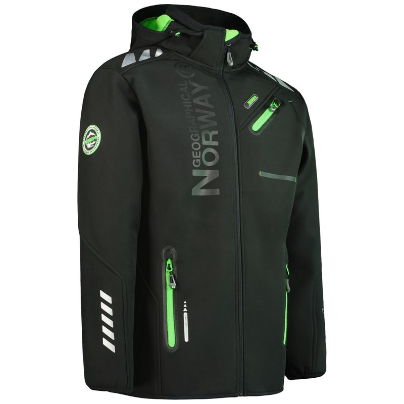 Men’s softshell jacket Geographical Norway ROYAUTE MEN ASS A BS2 056 (WT1804H/GN-BLACK / GREEN)