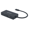 MANHATTAN ADAPTER MULTIPORT USB-C 3.1 TO HDMI/DVI/VGA M/F Kable i adaptery/Adaptery, przejściówki Your Sports Performance