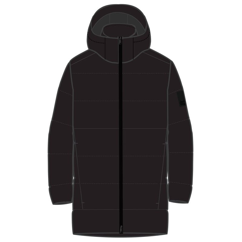 Men's transition jacket Jack Wolfskin DEUTZER LONG JKT M black breathable material black (1207451_6000) In preparation Your Sports Performance