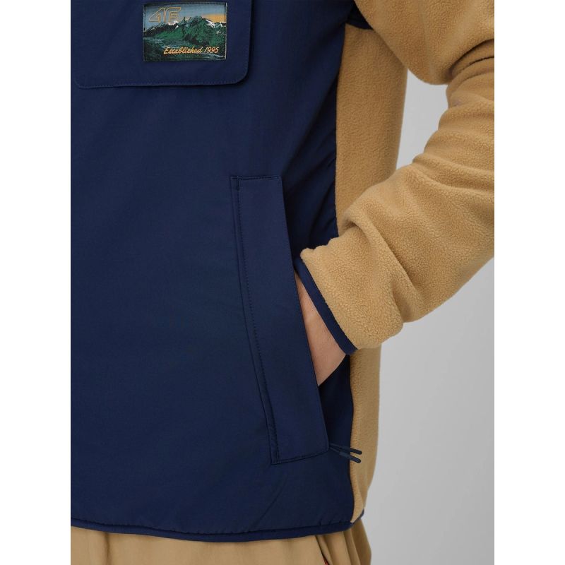 Regular fleece with stand-up collar men's 4F 4FRAW25TFLEM446-83S