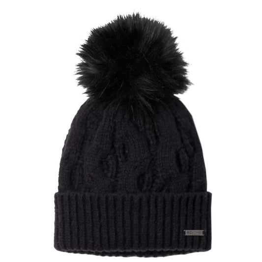 Columbia Boundless Days Cable Knit Pom Beanie W 2092641010 Clothing/Outdoor/Czapki, szaliki, rękawiczki, maski/Columbia Your Sports Performance