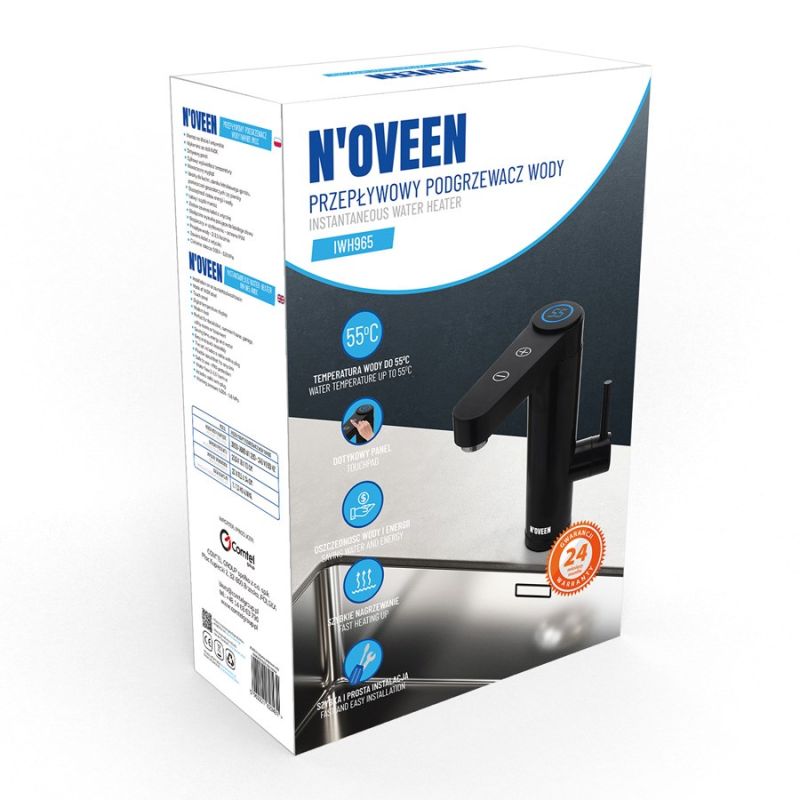 Countertop instantaneous water heater NOVEEN IWH965 INOX AGD - Akcesoria/Przepływowe podgrzewacze wody Your Sports Performance