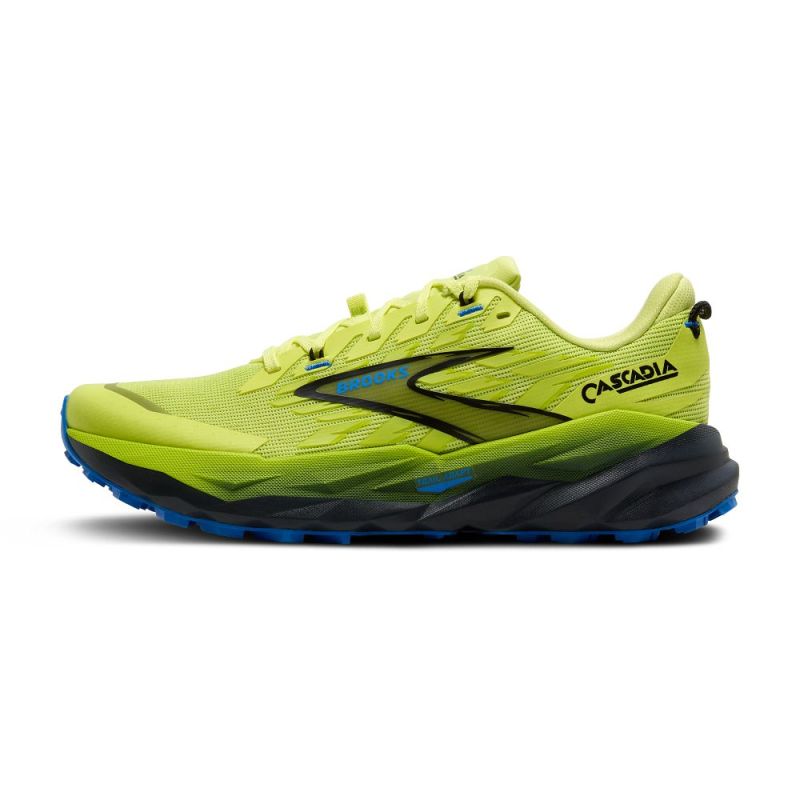 Men's Cascadia 19 Trail Running Shoes Lime Import z Brooks/Brooks/Inne Your Sports Performance