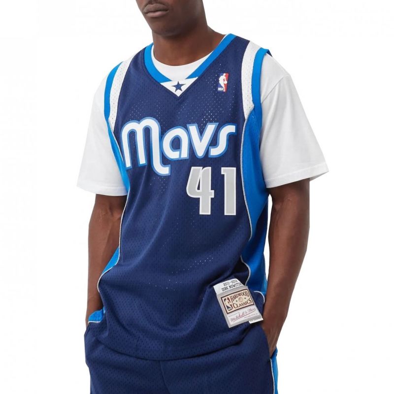 Mitchell &amp; Ness NBA Swingman Dallas Mavericks Dirk Nowitzki M T-shirt SMJY1148-DMA11DNOASBL Clothing/Lifestyle/T-shirts/Mitchell & Ness Your Sports Performance