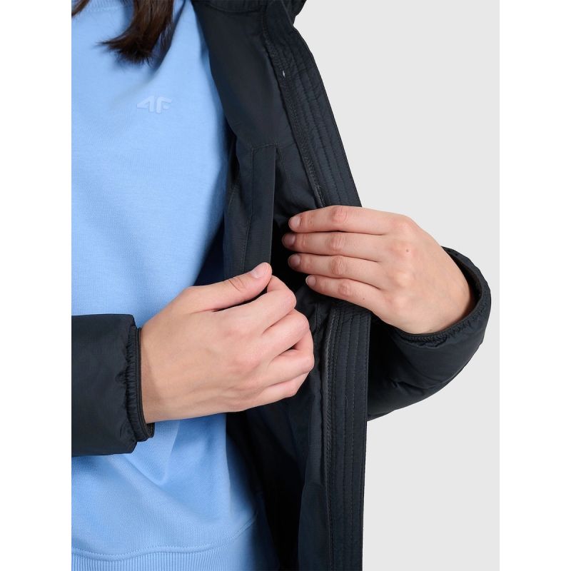 Women's down jacket with natural filling 4F 4FRAW25TDJAF0800-20S