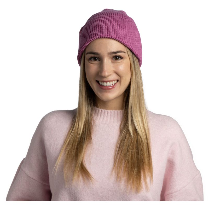 BUFF KNITTED BEANIE MERIX ORCHID