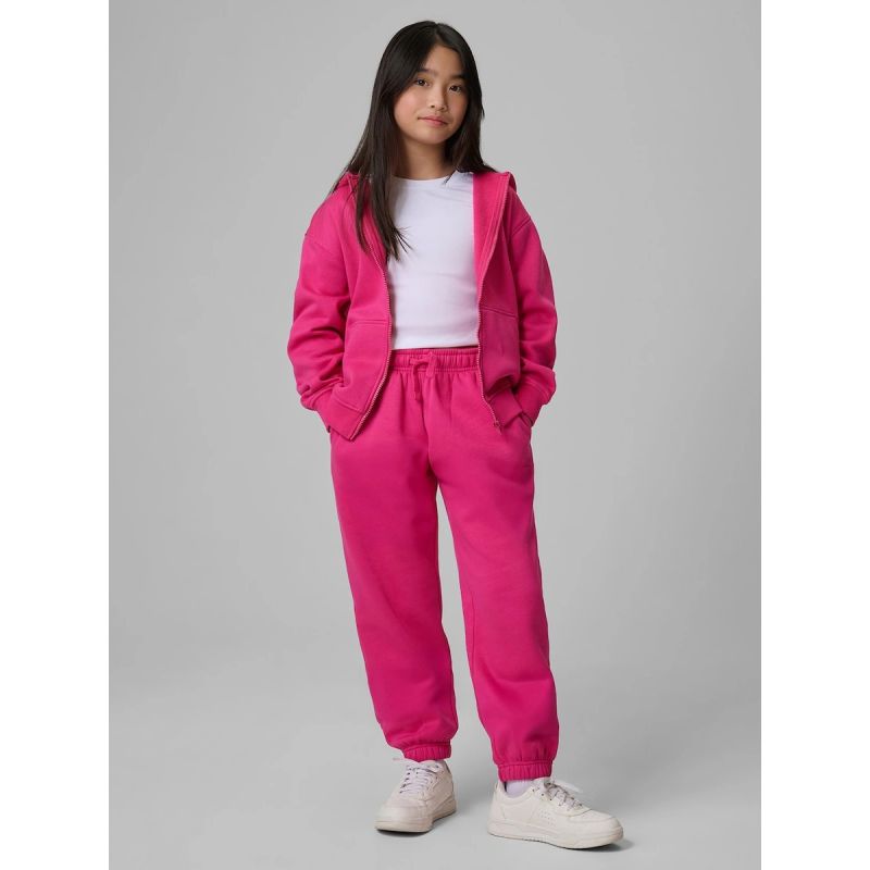 Girls' loose sweatshirt with hood 4F 4FJRSS26TSWSF2715-54S 4f