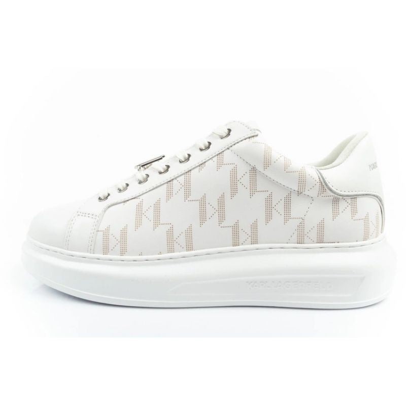 Karl Lagerfeld Kapri men's shoes sneakers natural leather white In preparation Your Sports Performance