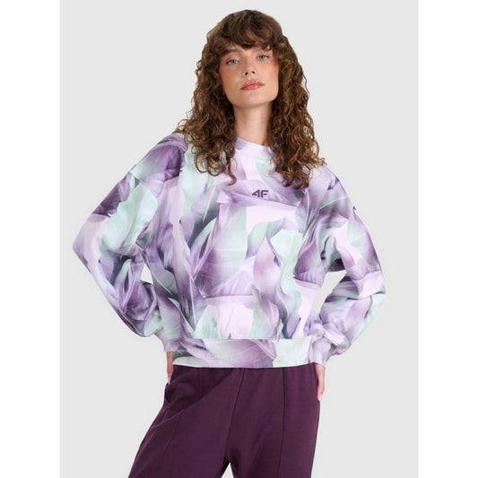 Women's sweatshirt without zipper and hood 4F 4FWAW25TSWSF2396-90A *Kategoria tymczasowa Your Sports Performance