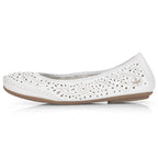 Rieker W RKR649 comfortable leather openwork shoes, white Footwear/Lifestyle/Rieker Your Sports Performance