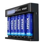 XTAR CHARGER FOR CYLINDRICAL LI-ION 18650 BATTERIES - 6 CHANNELS MC6C Baterie, akumulatorki i ładowarki/Ładowarki akumulatorowe (bez akumulatorków) Your Sports Performance